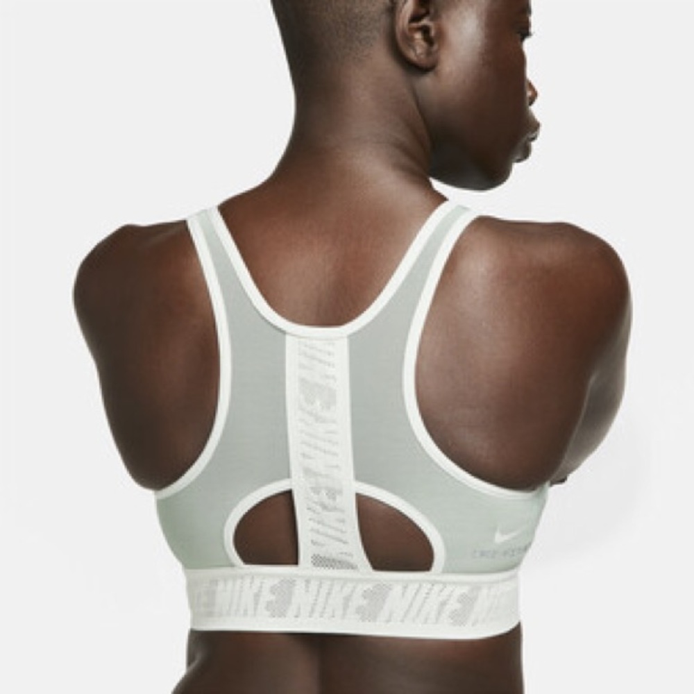 Nike Dri-FIT ADV Swoosh Medium-Support Padded Sports Bra Green Athletic Sporty
